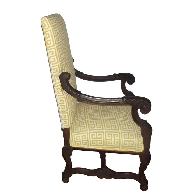 French 19th Century Louis XIII Style Armchair For Sale - Image 3 of 3
