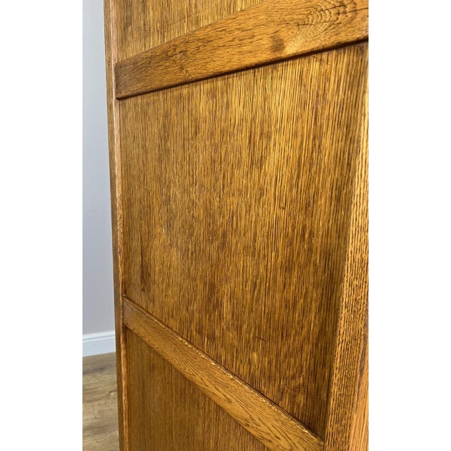 Vintage French Style Carved Oak 5-Door Armoire For Sale - Image 10 of 14