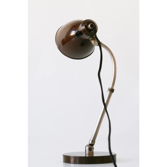 German Model Piccolo Table Lamp by Christian Dell for Bünte & Remmler, 1930s For Sale - Image 13 of 18