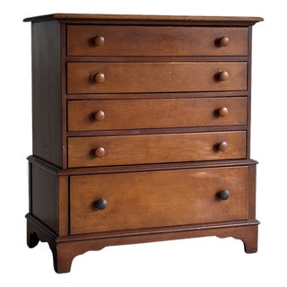 Vintage Chest of Drawers With Hidden Cedar Chest, C. 1940s For Sale