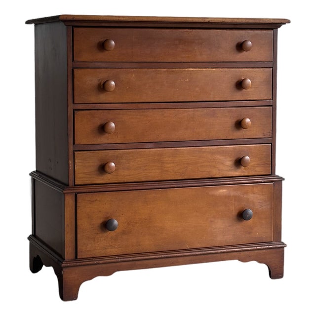 Vintage Chest of Drawers With Hidden Cedar Chest, C. 1940s For Sale