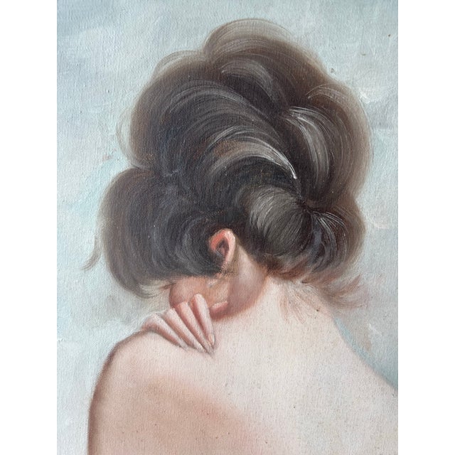 Mid-Century Figurative Oil Painting of Female Nude, Signed Williams For Sale - Image 4 of 9