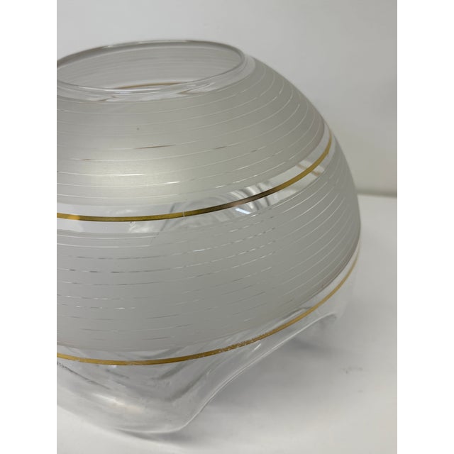 Italian Murano Glass Vase With Ribbed Base by Mazzega Circa 1960s. For Sale - Image 10 of 12