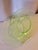 Early 20th Century Uranium Glass Transparent Green Salad Plates Set of 2 For Sale - Image 9 of 12