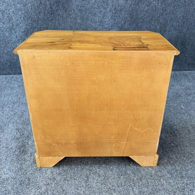 Brown 1960s 3-Drawer Elm Wood Diminutive Chest For Sale - Image 8 of 8