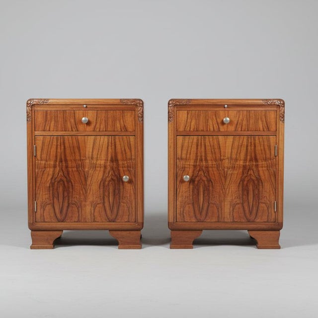Art Deco Bedside Tables, 1925, Set of 2 For Sale - Image 18 of 18
