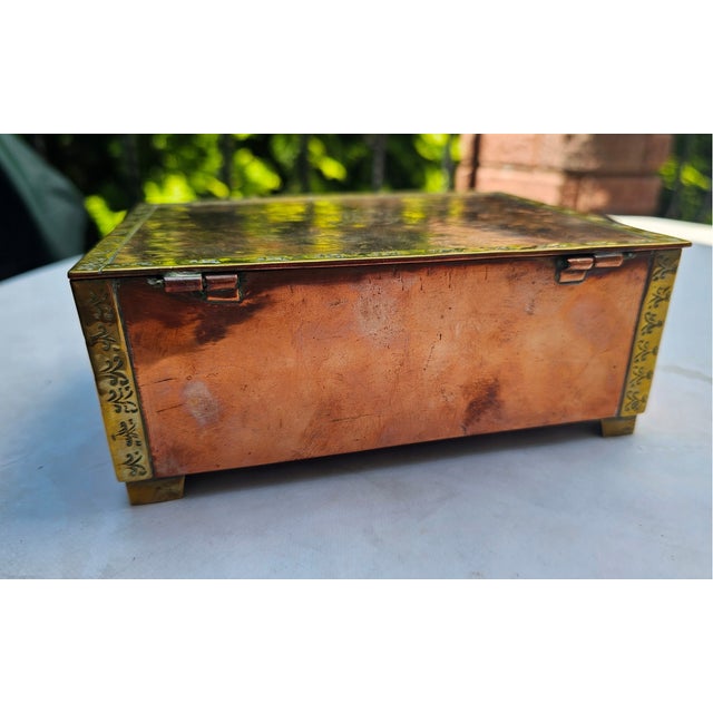Pre-War Heraldic Box in Copper, 1890s For Sale - Image 5 of 9