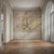 This panoramic mural is inspired by early 19th-century decorative boiseries, featuring faun motifs rendered in a...