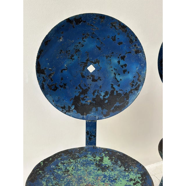 Vintage Assembled Agricultural Machinery Steel Chairs, Circa Mid 20th Century For Sale - Image 9 of 18