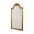 Beautiful vintage Deknudt mirror featuring a classic gold-tone resin frame adorned with an acanthus leaf crest; Hollywood...
