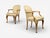 Queen Anne Style, Six Dining Chairs, Light Wood, Fabric, Usa, 1940s For Sale - Image 12 of 12
