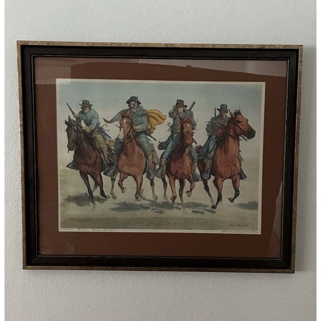 Late 20th Century Bruce Marshall "Terry’s Texas Rangers" Signed Limited Edition Print For Sale - Image 4 of 11
