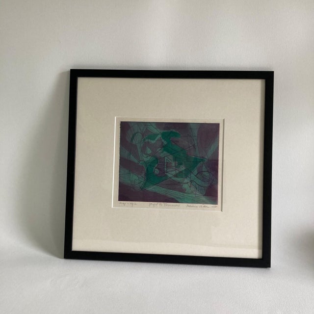 Minna Citron Abstract Etching: "Flight to Tomorrow" - Atelier 17 Artist, 1948 For Sale - Image 9 of 9