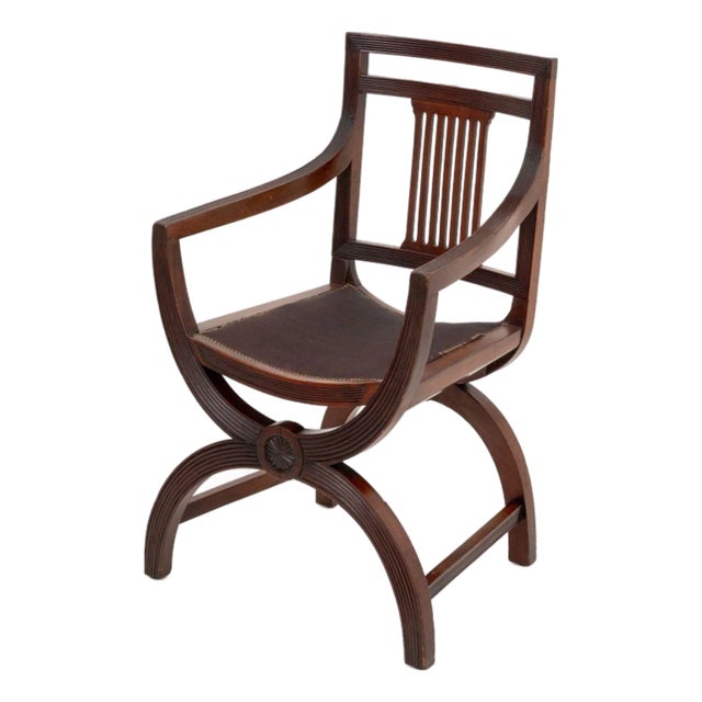 Regency Style Mahogany Armchair For Sale