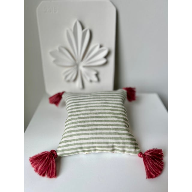 Green Liberty & Co, Schumacher, Chelsea Textiles, Brunschwig & Fils Lavender Filled Decorative Cushions - Set of 3 For Sale - Image 8 of 12