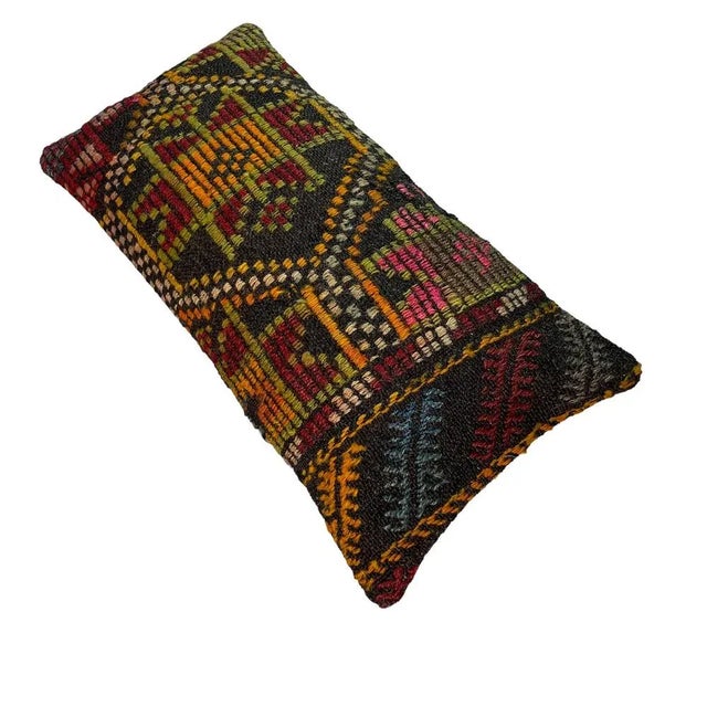 Vintage Turkish Kilim Cushion Cover, 1970s For Sale - Image 10 of 11
