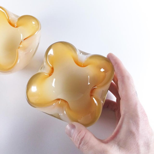 Mid-Century Modern Murano Sommerso Glass Bowls by Archimede Seguso, 1950s, Set of 2 For Sale - Image 6 of 10