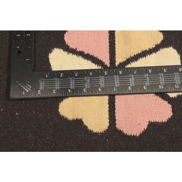 Textile Vintage Mexican Zapotec Rug, 01'02 X 01'06 For Sale - Image 7 of 10