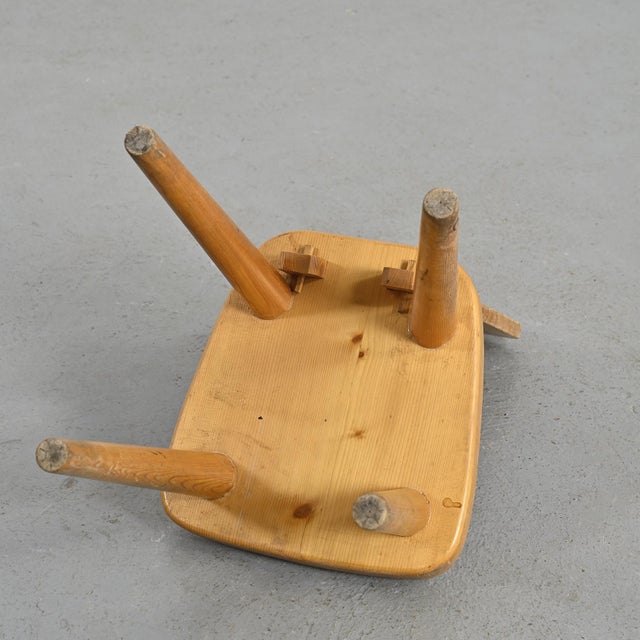 Wood Chair by Christian Durupt for Meribel, 1960s For Sale - Image 7 of 11