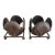 Vintage Brutalist Cast Metal Shell Candle Holders – Sculptural Organic Modern, a Pair For Sale