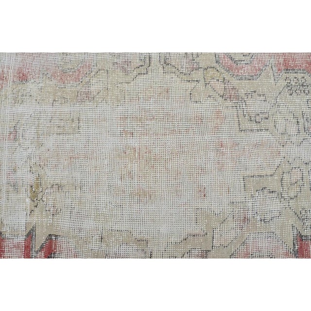 Handmade wool carpet in Turkish Anatolia , Vintage Oushak Rug,Turkish Vintage Anatolian Rug, Handmade wool Rug . One Of...