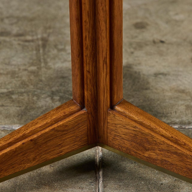 Mid-Century Modern Edward Wormley Terrazzo Round Side Table for Dunbar For Sale - Image 3 of 12