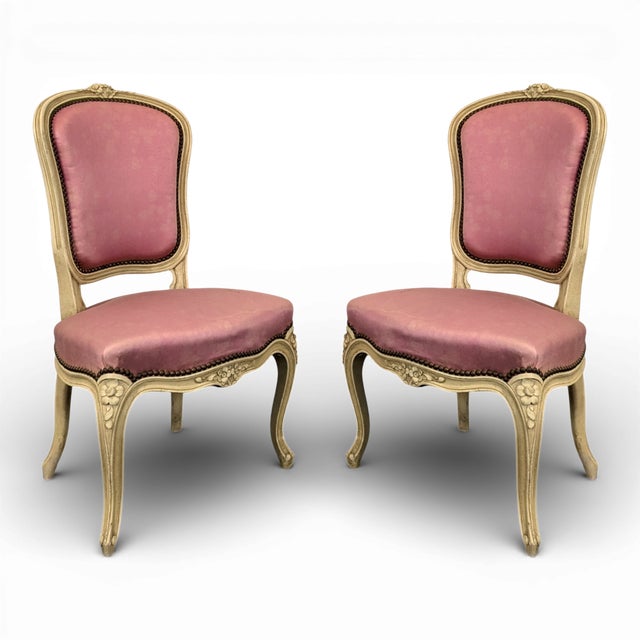 Louis XV Style Chairs, Set of 2 For Sale - Image 5 of 5