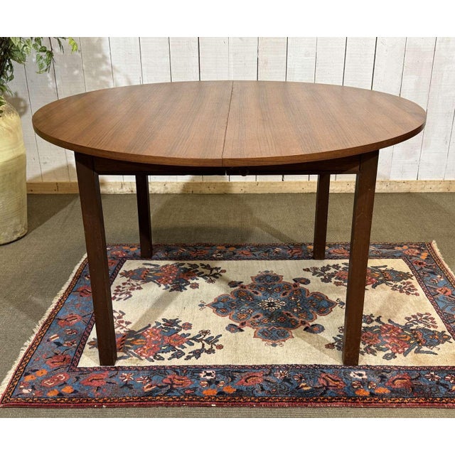 Vintage Teak Table with One Extension, 1970s For Sale - Image 18 of 18