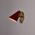 Metal 1960s Stilnovo Perforated Red Metal and Brass Articulating Sconces - a Pair For Sale - Image 7 of 18