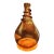 15" Murano Amber Bullicante Vase – Hand-Blown Art Glass W/ Applied Snake Coil, For Sale