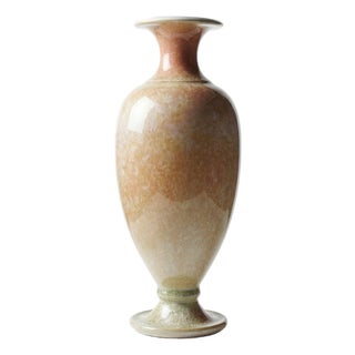 Baluster Vase in Crystalline Glazed Ceramic by Bernard Guipouy for Atelier Du Bol Doré, 1970s For Sale