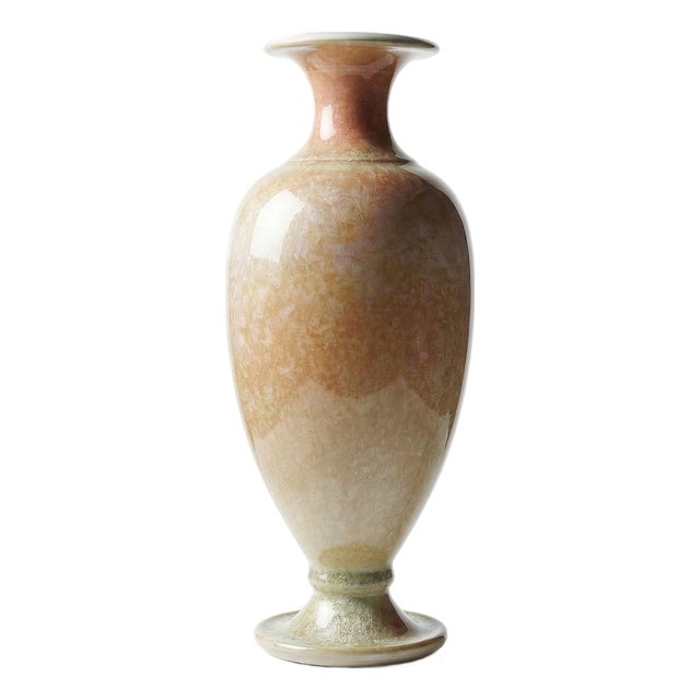 Baluster Vase in Crystalline Glazed Ceramic by Bernard Guipouy for Atelier Du Bol Doré, 1970s For Sale