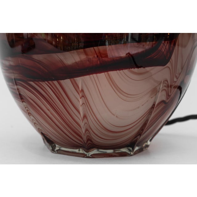 1920s Murano Table Lamp with Fabric Shade, Italy, 1920s For Sale - Image 5 of 18