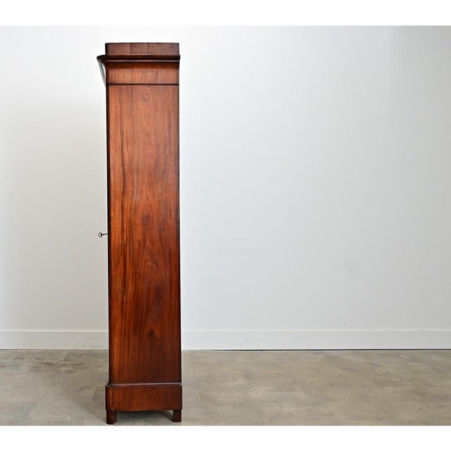 French 19th Century Petite Mahogany Louis Philippe Armoire For Sale In Baton Rouge - Image 6 of 10