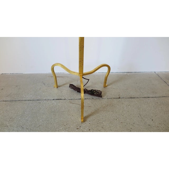 1970s Gilded Floor Lamp Attributed to Albert Hadley For Sale - Image 10 of 11