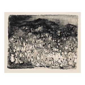 1961 Adolph Dehn Haitian Nights Lithograph