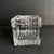 Glass Vintage Crystal Trinket Box Faceted Cube Decorative Vanity Box For Sale - Image 7 of 11