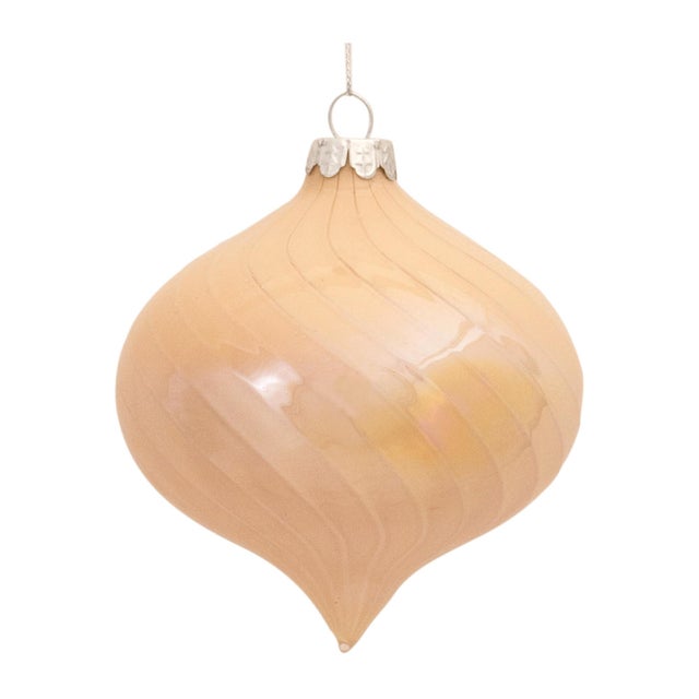 Contemporary Irredescent Glass Ornament (Set of 6) For Sale - Image 3 of 5