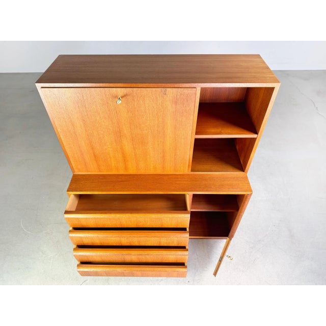 Brown Mid-Century Chest of Drawers by Georg Satink for WK Möbel For Sale - Image 8 of 11