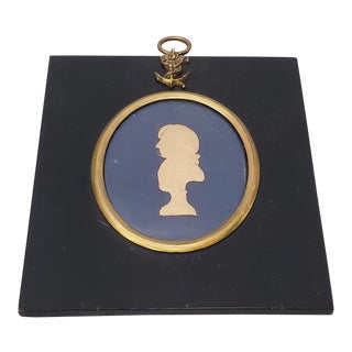 Early 19th Century Raised Relief Silhouette Portrait of Lord Nelson C.1805 For Sale