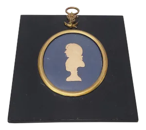 Early 19th Century Raised Relief Silhouette Portrait of Lord Nelson C.1805