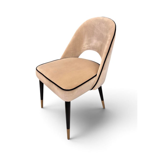 2000 - 2009 Cliff Collection Dining Chairs in Alcantara Suede from Eichholtz, 2000s, Set of 2 For Sale - Image 5 of 9