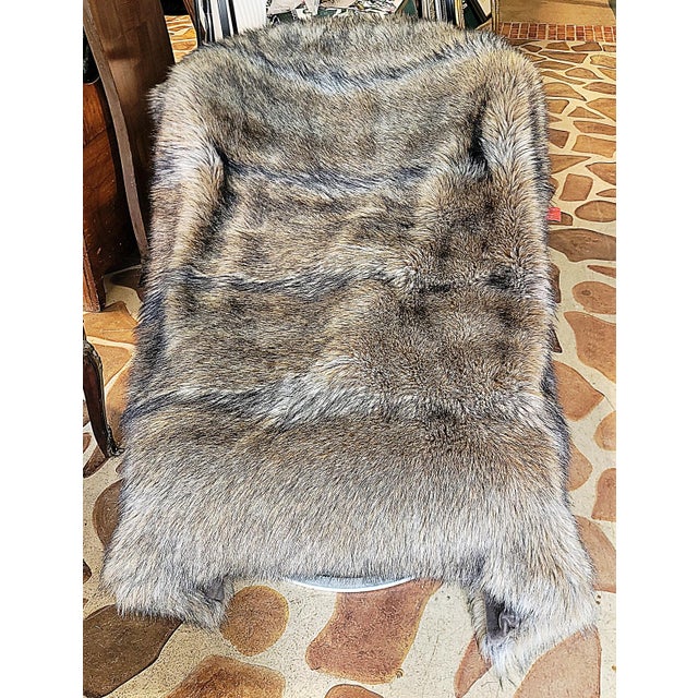 2010s Faux Fur Bear Throw by Restoration Hardware For Sale - Image 5 of 12