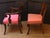 Circa 1830s Anglo-American Regency or Classical period set of eight dining chairs. Two arms and six sides. Raised on saber...