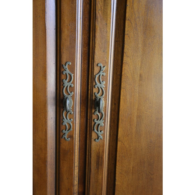 French Provincial Ethan Allen French Country TV Cabinet For Sale - Image 3 of 8