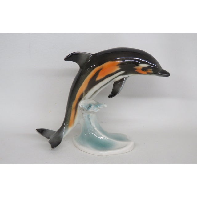Goebel Dolphin Cs 209 West Germany Porcelain Figurine 4676b For Sale - Image 9 of 16