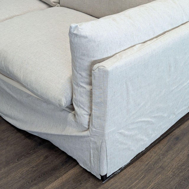 Four Hands Habitat Modern Loveseat With Plush Cushions For Sale In San Francisco - Image 6 of 7