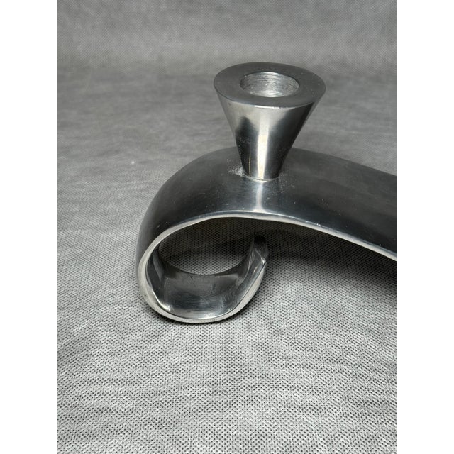 Contemporary Comma Candlestick by Matthew Hilton, England, 1980s For Sale - Image 3 of 7