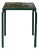 Vintage French Dark Green Outdoor Dining Table, 1950s For Sale