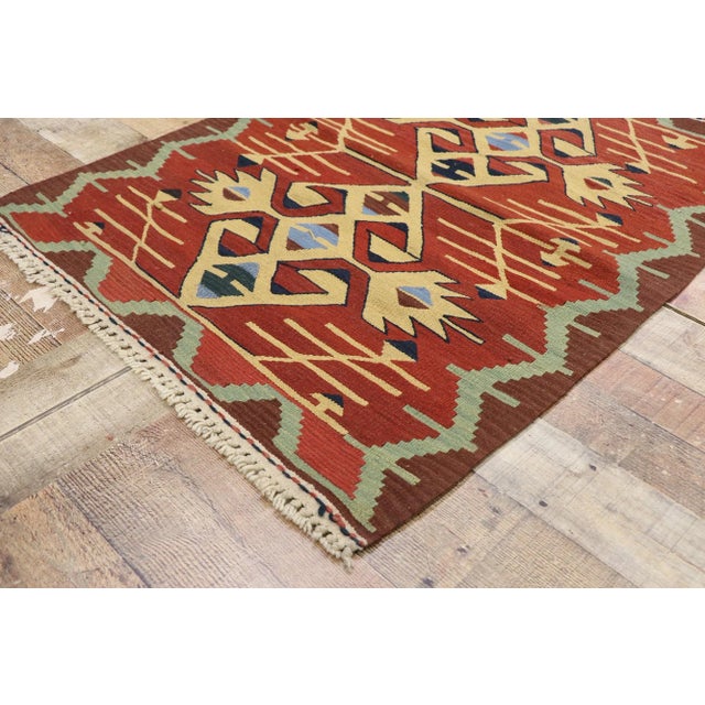 Vintage Persian Shiraz Kilim Rug - 02'10 X 03'07 For Sale In Dallas - Image 6 of 9